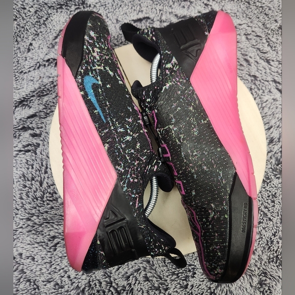 Nike Metcon React AMP 'Black Fire Pink Mens Size 11.5 Slip-On Trainer Shoes - Picture 5 of 9
